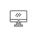 Computer display line icon Royalty Free Stock Photo