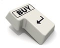 Enter key labeled with BUY word Royalty Free Stock Photo