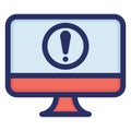 Computer, error Isolated Vector icon which can easily modify or edit Royalty Free Stock Photo