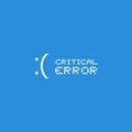 Computer error message Royalty Free Stock Photo