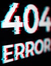 Computer error. 404 error Royalty Free Stock Photo