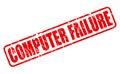 COMPUTER FAILURE red stamp text Royalty Free Stock Photo