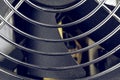 Computer Fan and Grille Closeup Royalty Free Stock Photo