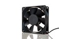 Computer fan, isolated on a white background, quiet, silent fan, speed control, cooling of computer Royalty Free Stock Photo