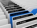 Computer file system illustration Royalty Free Stock Photo