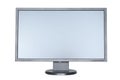 A computer flat wide screen Royalty Free Stock Photo