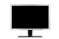 Computer flat wide screen Royalty Free Stock Photo