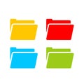 Computer folder vector icon