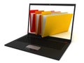 Computer Folders Royalty Free Stock Photo