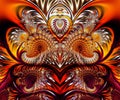 Computer generated abstract colorful fractal artwork