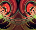 Computer generated abstract colorful fractal artwork