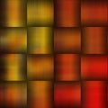 Metallic Gold and Red Square Background Abstract