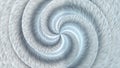 Computer generated background with fractal steel spiral. 3D rendering metal rotation