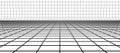 black and white floor wall 3d mesh grid creating a perspective effect abstract background wallpaper