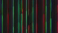 Computer generated chromatic aberration bands. Pixel multi-colored noise. 3d rendering abstract background