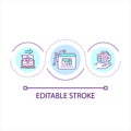 Computer generated content loop concept icon Royalty Free Stock Photo