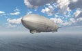 Airship over the sea