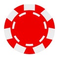 Casino token against a white background