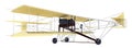 Historic motor plane from 1911 isolated from white background