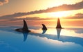 Killer whale family Royalty Free Stock Photo