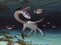 Plesiosaurus on the hunt