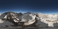 Spherical 360 degrees seamless panorama with a mountain panorama Royalty Free Stock Photo