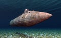 Submarine from the American Civil War Royalty Free Stock Photo