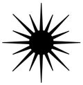 Symbol of the sun Royalty Free Stock Photo