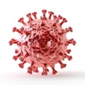 3D Render of a Virus Particle, Microscopic View of Infectious Agent Royalty Free Stock Photo