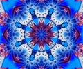 Generative abstract unique colorful fractal artwork Royalty Free Stock Photo
