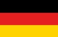 A computer generated graphics illustration of the flag of Germany