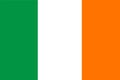 A computer generated graphics illustration of the flag of Ireland