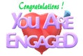 Congratulations - you are engaged electronic greeting card