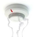 Smoke detector v2, 3D illustration