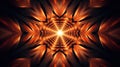 A computer generated image of an orange flower. Generative AI image. Royalty Free Stock Photo