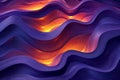 Computer generated image of a purple and orange wave in the atmosphere