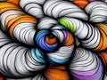 A computer generated image of a spiral design Royalty Free Stock Photo