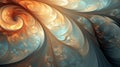 A computer generated image of a spiral design. Generative ai Royalty Free Stock Photo