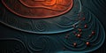 A computer generated image of a spiral design. Generative AI image. Royalty Free Stock Photo
