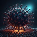 a computer generated image of a virus surrounded by other viruses Royalty Free Stock Photo