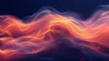 Computer Generated Image of a Wave of Fire Royalty Free Stock Photo