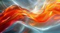 a computer generated image of a wave of fire and smoke