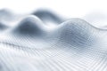 Computer-generated image of a wavy surface with abstract patterns Royalty Free Stock Photo