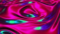 Computer generated realistic background of weaving iridescent cloth, 3D rendering background