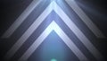 Computer generated technology backdrop. Big abstract arrows point up, 3D rendering