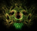 Computer generated unique colorful fractal artwork