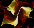 Computer generated unique colorful fractal artwork