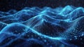 Computer Generated Waves in Blue