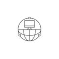 Computer global connection vector icon symbol isoalted on white background