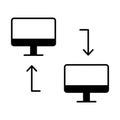 Computer Glyph Style vector icon which can easily modify or edit Royalty Free Stock Photo